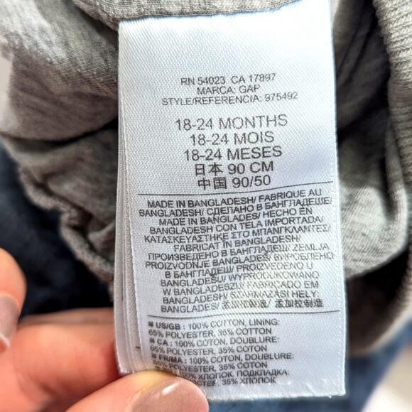 Baby Gap Lined Jeans 1969 Original Denim | Size 18-24M | Adjustable Waist Warm - Picture 9 of 9